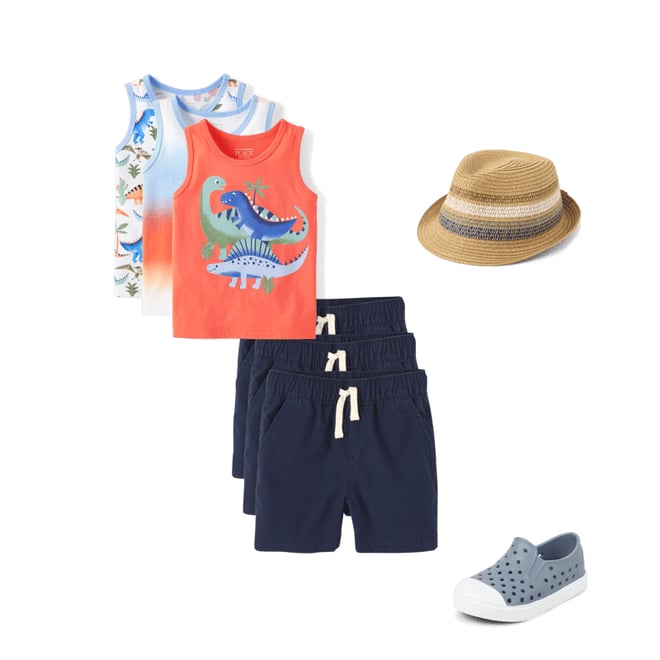 4th bundle featuring 3 items which compliment Baby And Toddler Boys Print Tank Top 3-Pack