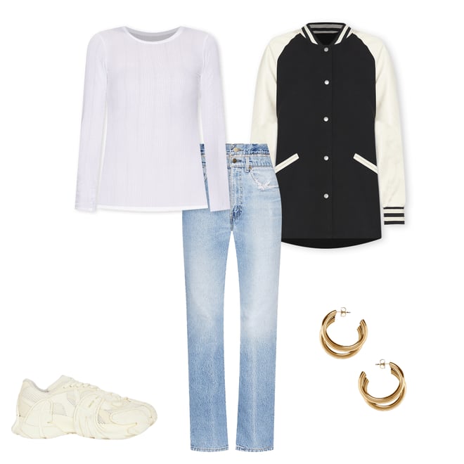 5th bundle featuring 4 items which compliment Double Waist Customs Jeans