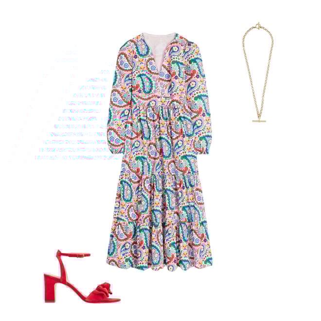 3rd bundle featuring 2 items which compliment Violet Midi Dress-Multi, Meadow Paisley