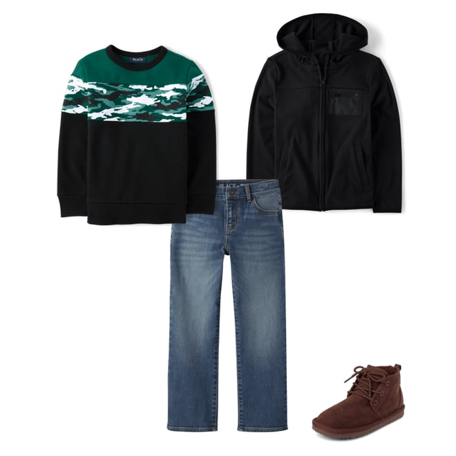 4th bundle featuring 3 items which compliment Boys Lace Up Teddy Boots