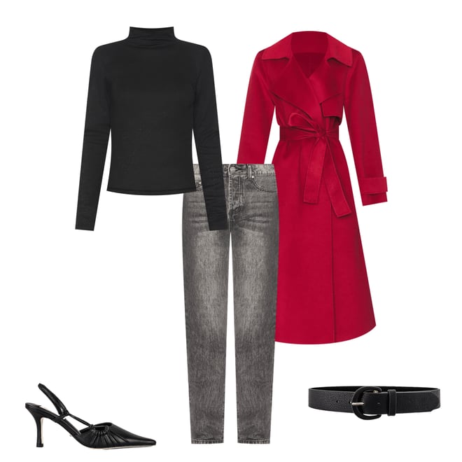 1st bundle featuring 4 items which compliment Turtleneck Top