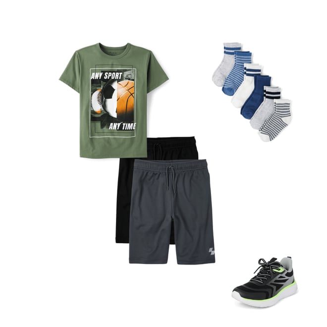 Boys PLACE Sport Mesh Knit Performance Basketball Shorts 2 Boys PLACE Sport Mesh Knit Performance Basketball Shorts 2