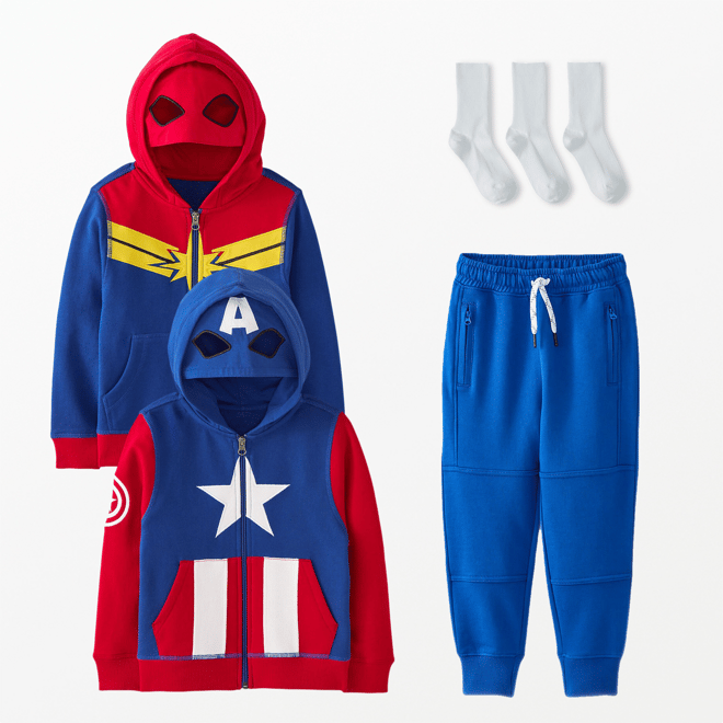 【PORTERNA】Garden Marvel Sweater Marvel Captain Marvel Character Hoodie | Hanna Andersson