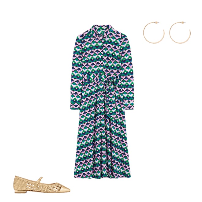 3rd bundle featuring 2 items which compliment Penelope Mary Jane Flat-Gold Woven Leather