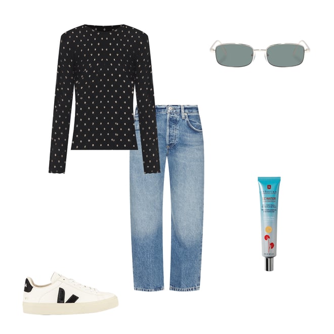 2nd bundle featuring 4 items which compliment Dotted Stretch Mesh Top