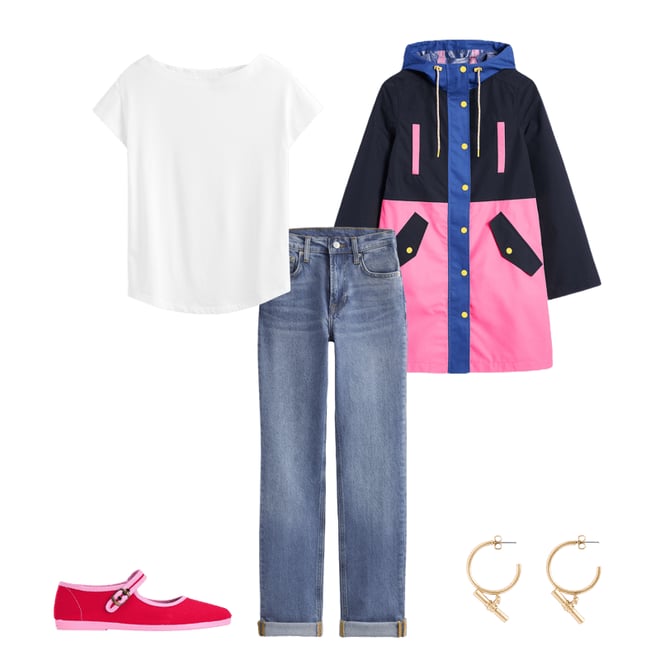 3rd bundle featuring 4 items which compliment Wells Waterproof Hooded Coat-Colourblock