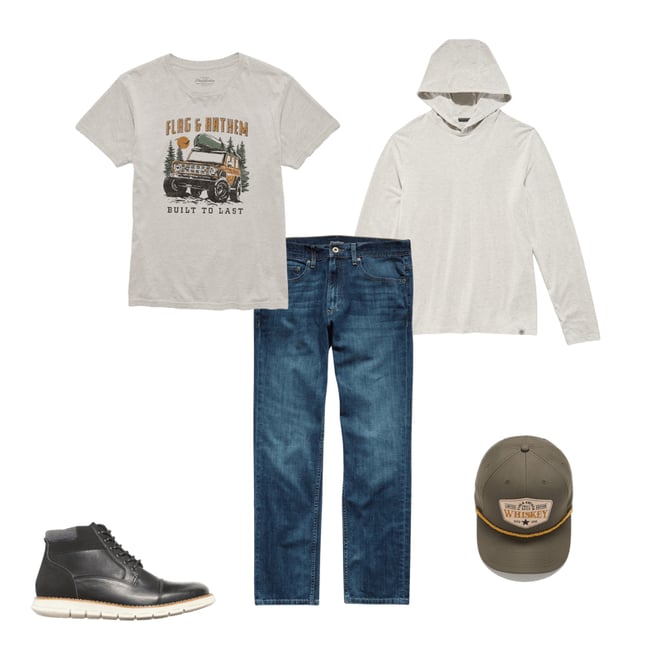 1st bundle featuring 4 items which compliment  Limited Edition Whiskey Rope Trucker Hat - Olive