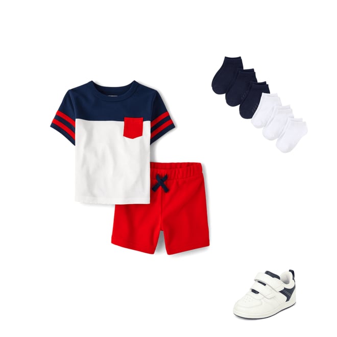 3rd bundle featuring 2 items which compliment Baby And Toddler Boys Colorblock 2-Piece Outfit Set