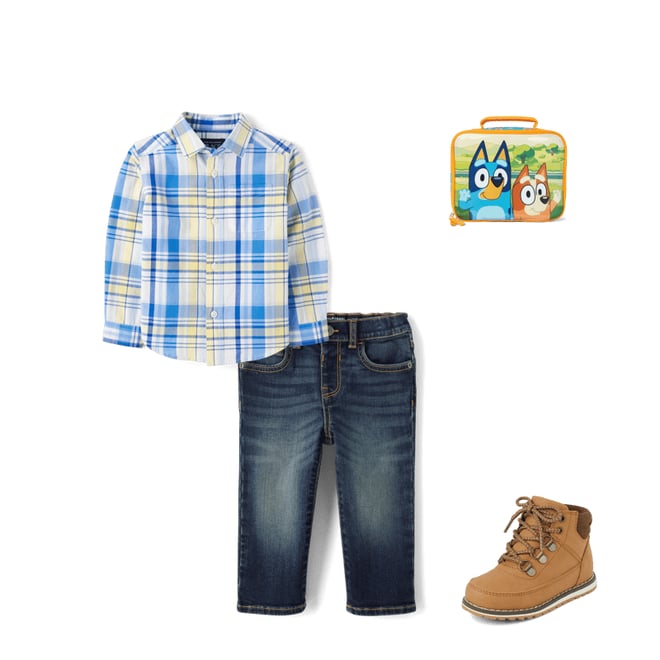 4th bundle featuring 3 items which compliment Toddler Boys Contrast Cuff Lace Up Boots