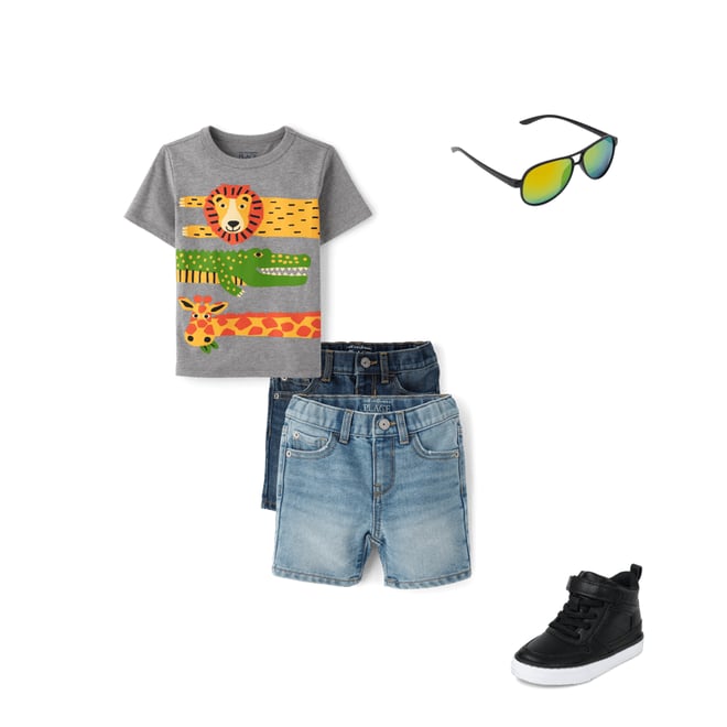 1st bundle featuring 3 items which compliment Baby And Toddler Boys Animal Graphic Tee