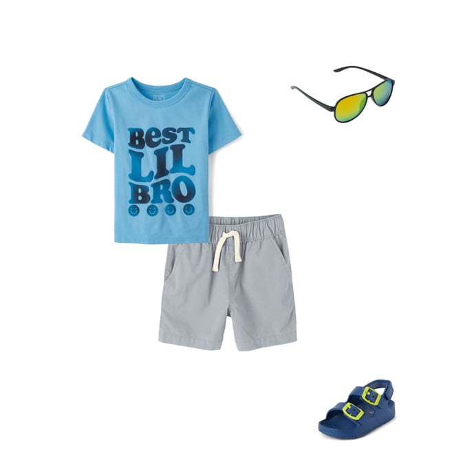 3rd bundle featuring 3 items which compliment Baby And Toddler Boys Best Lil Bro Graphic Tee