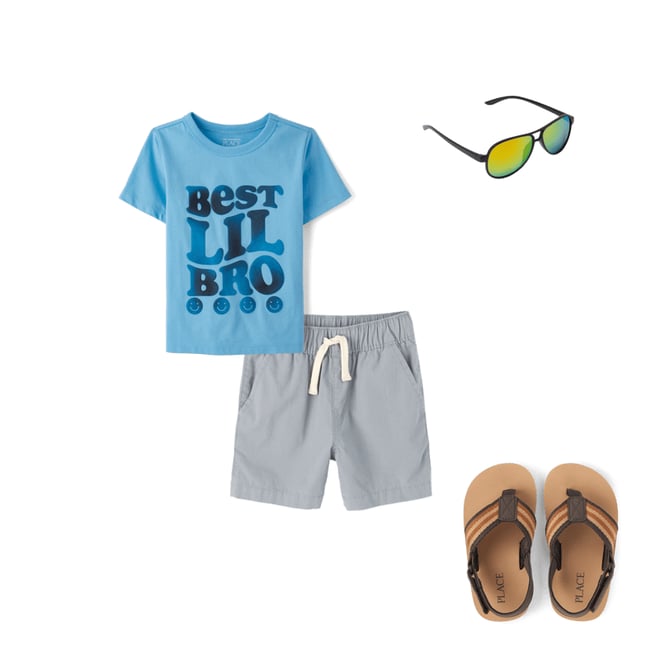 1st bundle featuring 3 items which compliment Baby And Toddler Boys Best Lil Bro Graphic Tee