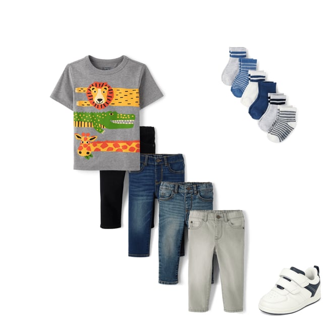 2nd bundle featuring 3 items which compliment Baby And Toddler Boys Animal Graphic Tee
