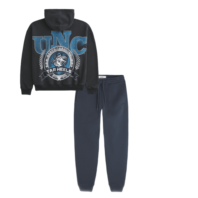 Boxy University of North Carolina Tar Heels Graphic Hoodie