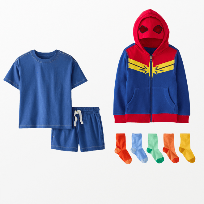 Marvel Captain Marvel Character Hoodie | Hanna Andersson