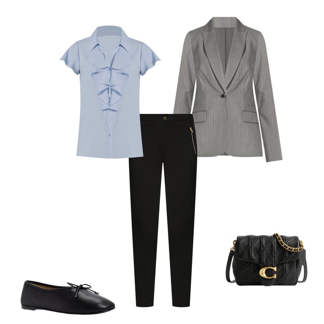Calvin Klein Pinstripe Peak Lapel One-Button Jacket | Dillard's