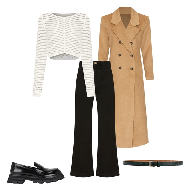 1st bundle featuring 4 items which compliment Leche Wool Coat