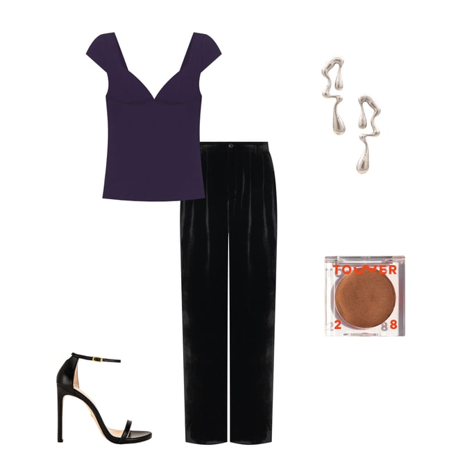 1st bundle featuring 4 items which compliment x Nat & Liv Burnished Silver Drop Earrings