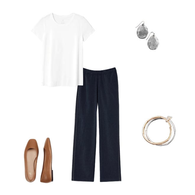 PURE JILL CROSS-DYED WIDE-LEG PANTS | JJill