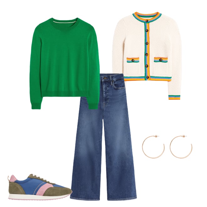 5th bundle featuring 4 items which compliment Libby Knitted Jacket-Warm Ivory, Rainbow
