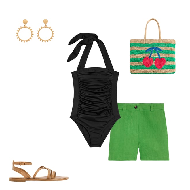 5th bundle featuring 4 items which compliment Westbourne Linen Shorts