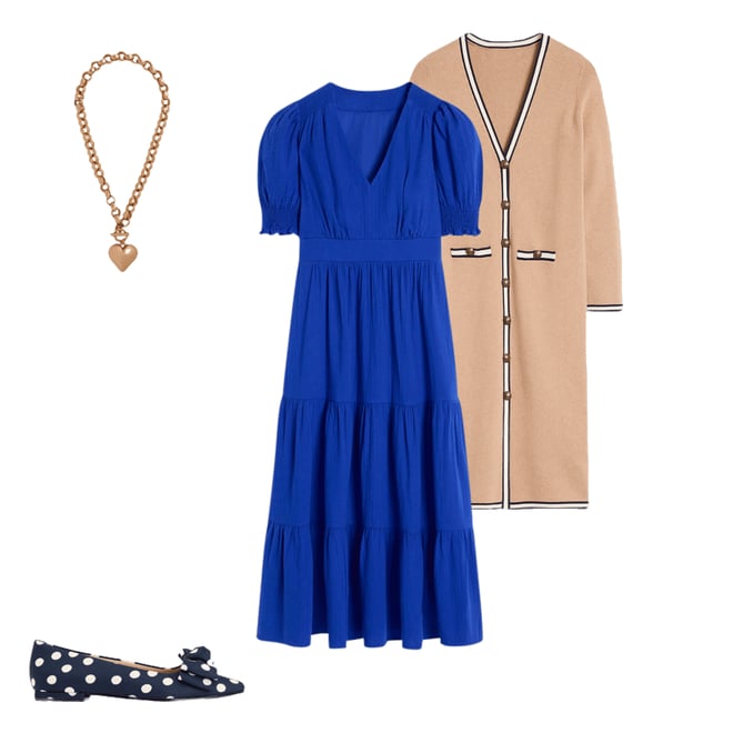 2nd bundle featuring 3 items which compliment Anna Double Cloth Midi Dress-Bright Blue