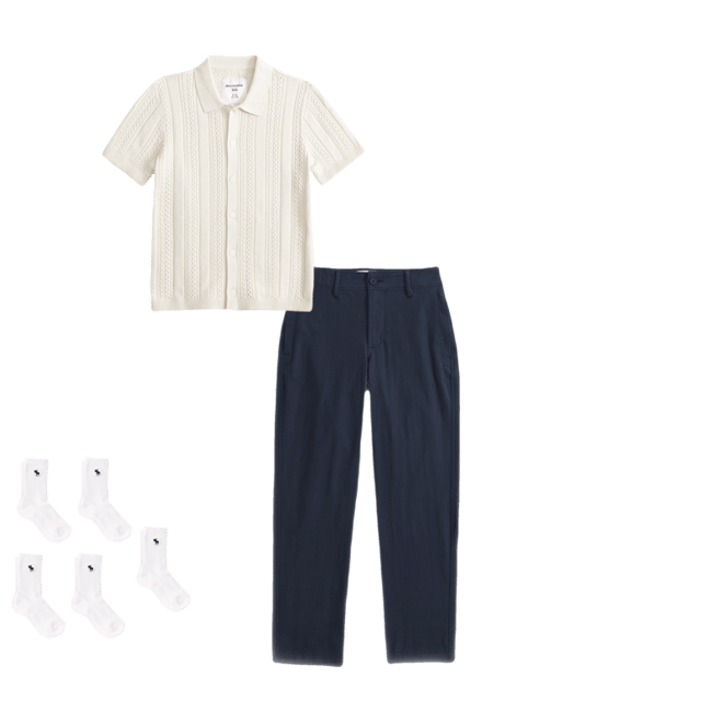 button-through sweater polo