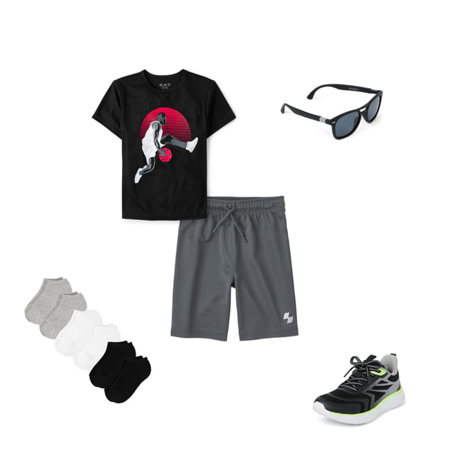 2nd bundle featuring 4 items which compliment Boys Basketball Shorts