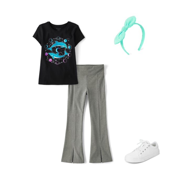 3rd bundle featuring 3 items which compliment Girls Dolphin Graphic Tee