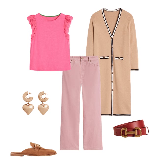 5th bundle featuring 5 items which compliment Iris Snaffle-Trim Leather Belt-RED