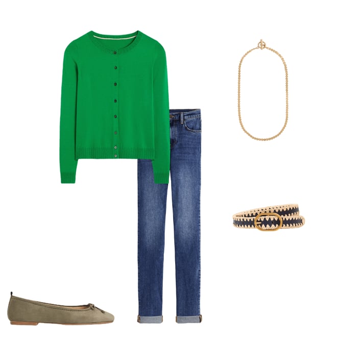 3rd bundle featuring 4 items which compliment Girlfriend Jeans-Mid Vintage