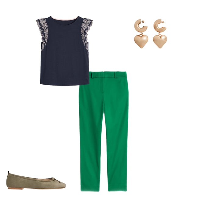 4th bundle featuring 3 items which compliment Richmond 7/8 Trousers-Rich Emerald