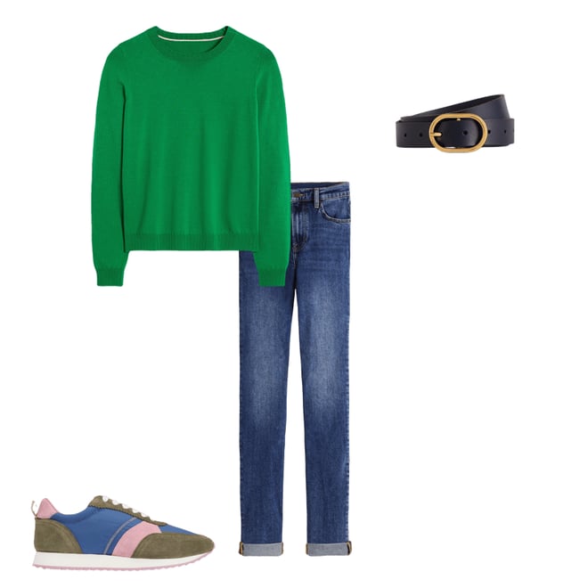 1st bundle featuring 3 items which compliment Girlfriend Jeans-Mid Vintage