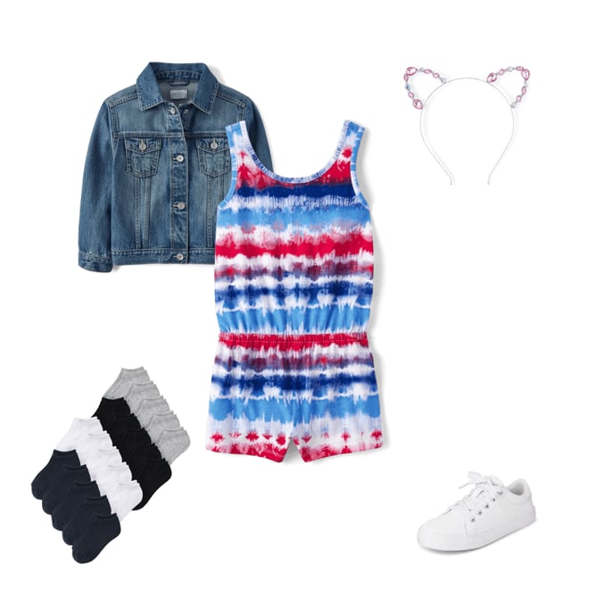 1st bundle featuring 4 items which compliment Girls Tie Dye Romper
