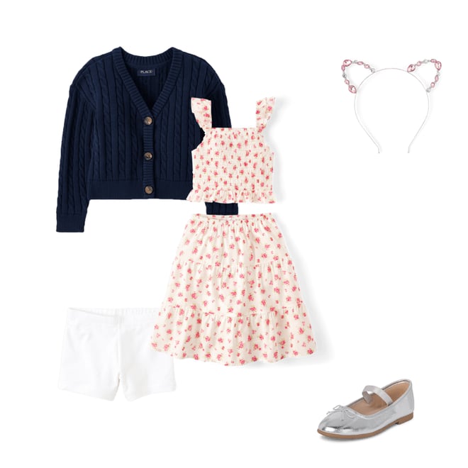 3rd bundle featuring 4 items which compliment Girls Cable Knit Cardigan