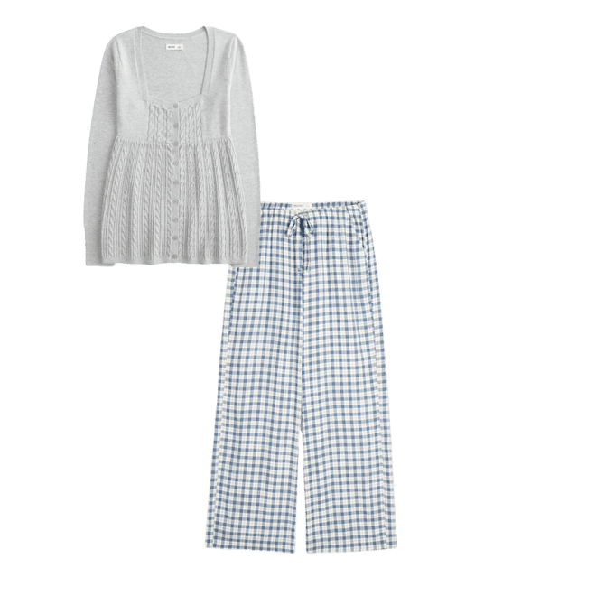 Pull-On Slub Pants