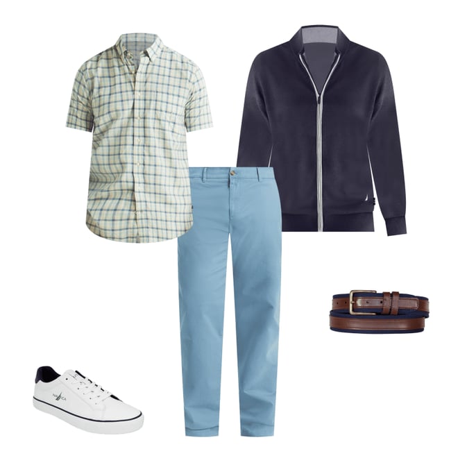 Big & Tall Plaid Short-Sleeve Shirt