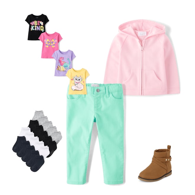 1st bundle featuring 4 items which compliment Baby And Toddler Girls Animal Graphic Tee 4-Pack