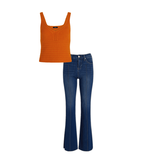 Mid Rise Dark Wash Pintuck Raw Hem Flexx '70s Flare Jeans Mid Rise Dark Wash Pintuck Raw Hem Flexx '70s Flare Jeans