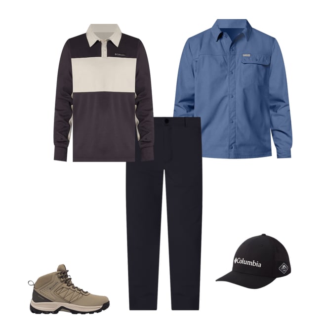 Men's Columbia Trek™ Long Sleeve Rugby Shirt | Columbia