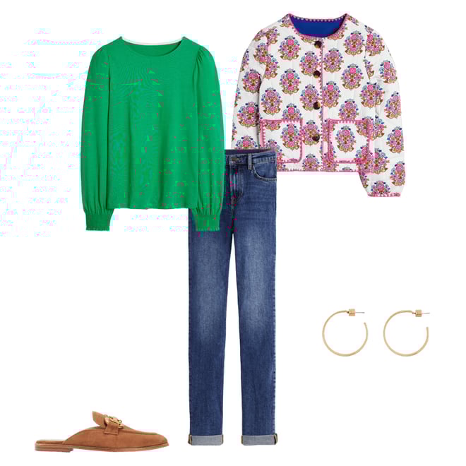 1st bundle featuring 4 items which compliment Iris Snaffle Mule Loafers, Tan
