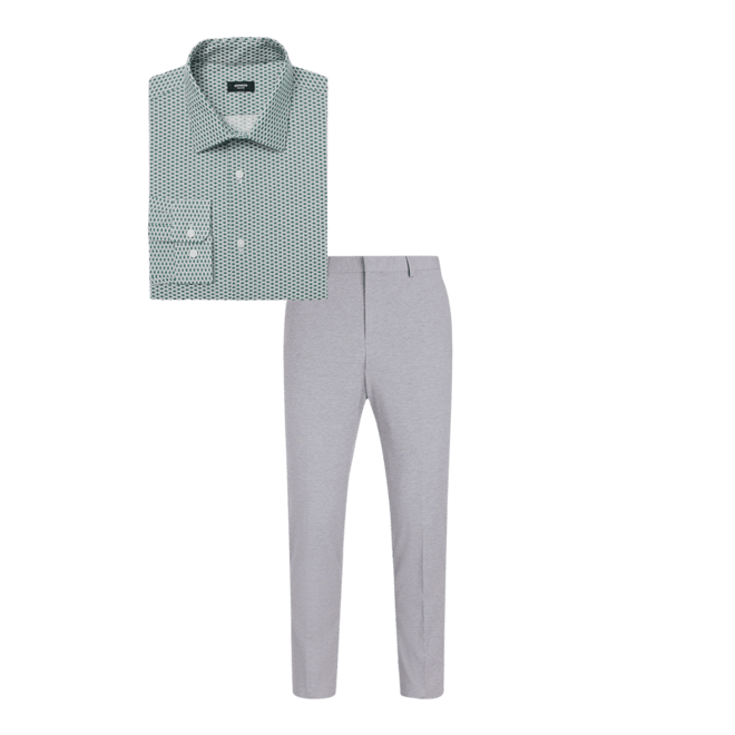 Extra Slim Light Gray Knit Dress Pant | Express