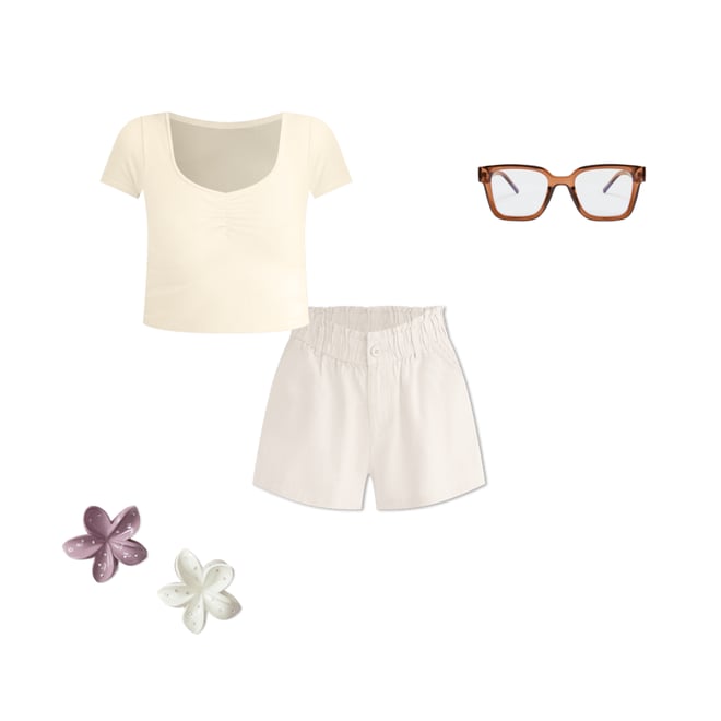 High-Rise Linen Shorts