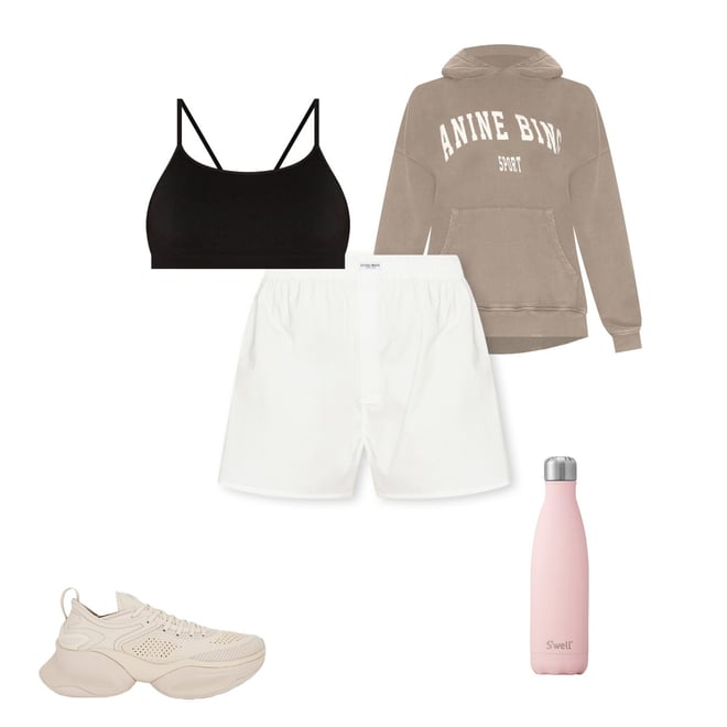 【関税込み】Ottolinger ホワイト ボクサー ショートパンツ Ottolinger ボクサーショートパンツ - White | REVOLVE