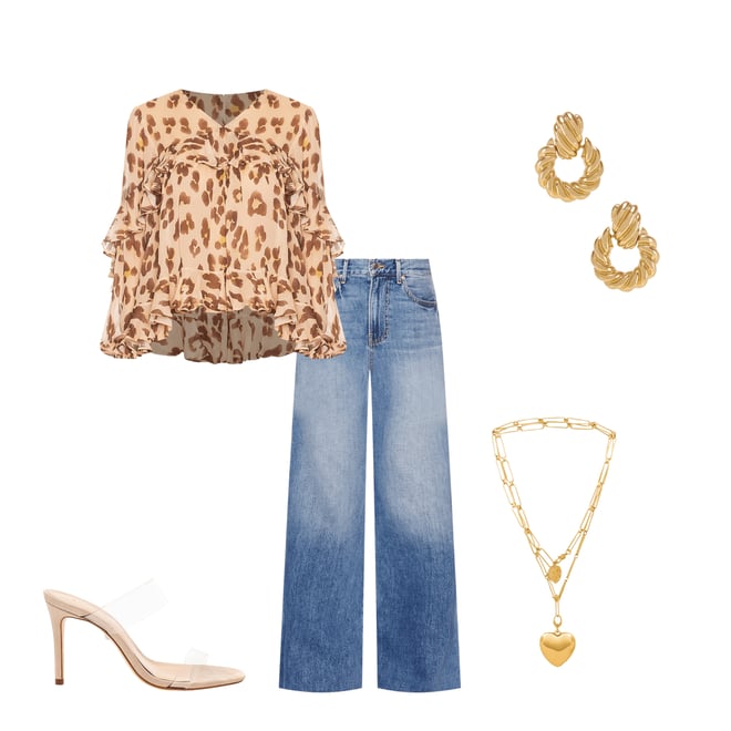 2nd bundle featuring 4 items which compliment Illuminate V Neck Flutter Top