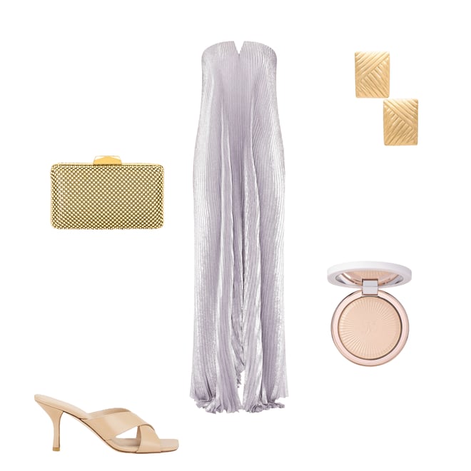 2nd bundle featuring 4 items which compliment Natasha Ball Mesh Clutch