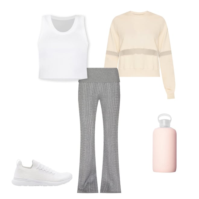 AGOLDE Cropped Poppy Tank in White REVOLVE