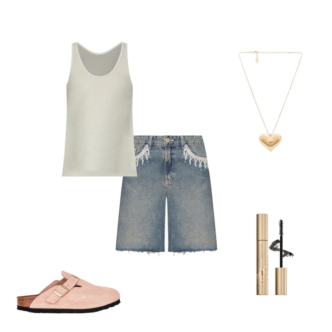 5th bundle featuring 4 items which compliment Nostalgic Sky Denim Short