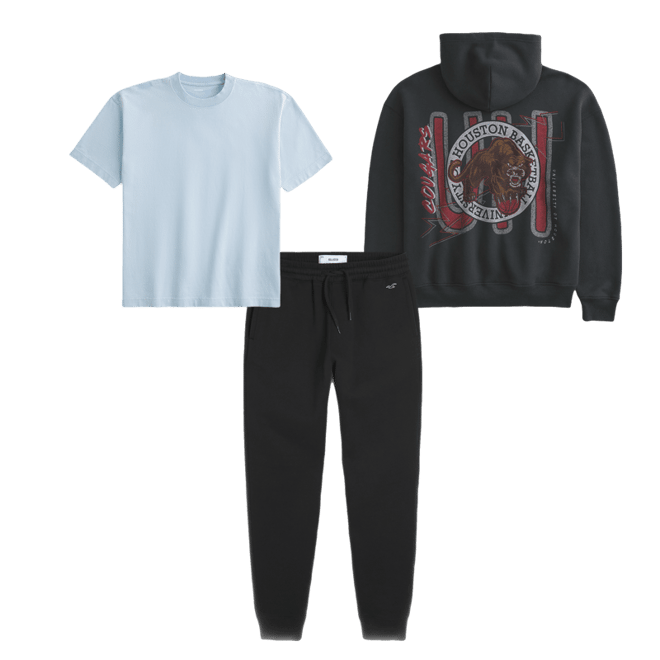 Boxy University of Houston Basketball Graphic Hoodie