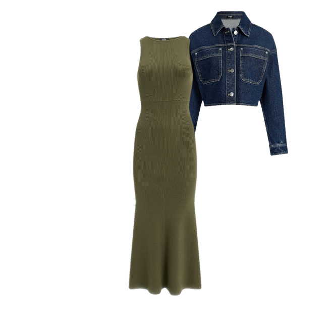 Crew Neck Sleeveless Tie Open Back Maxi Sweater Dress